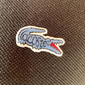 Lacoste for J. Crew black cotton polo shirt size 4